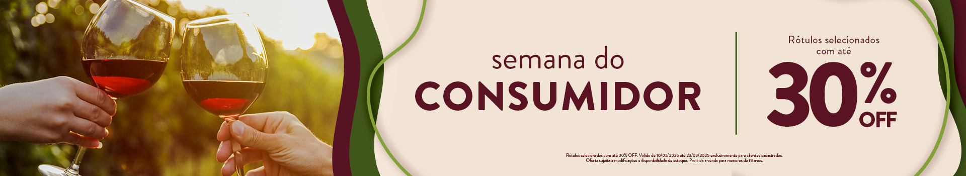 Semana do Consumidor |  Rótulos com até 30% OFF													