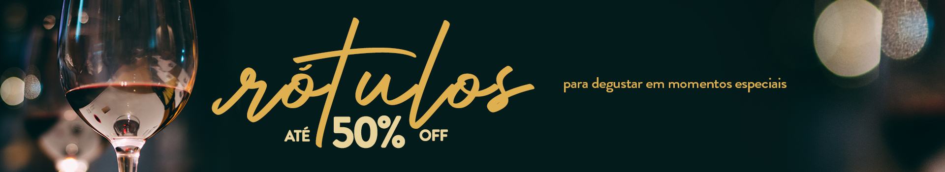 Vinhos até 50% OFF