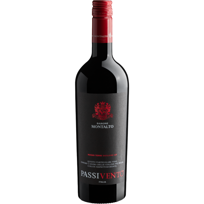 Vinho Barone Montalto Tinto Seco Itália Passivento Nero D'avola 2021 750ml