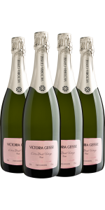 Kit 4 Espumante Victoria Geisse Extra Brut Vintage Rose
