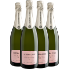 Kit 4 Espumante Victoria Geisse Extra Brut Vintage Rose