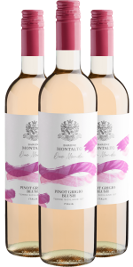 Kit 3 Barone Montalto Due Mondi Pinot Grigio Blush Terre Siciliane IGT