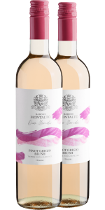 Kit 2 Barone Montalto Due Mondi Pinot Grigio Blush Terre Siciliane IGT